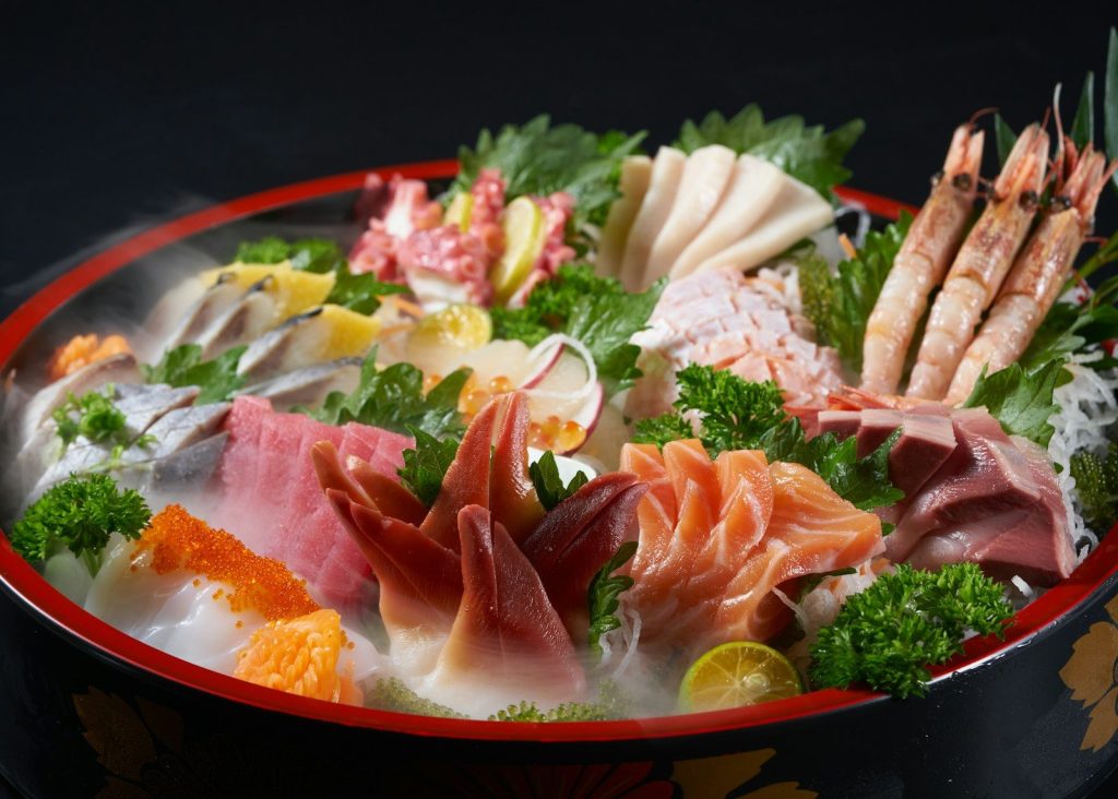 a bowl filled with lots of different types of food