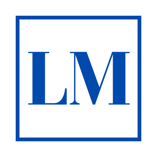 Blue and white square logo featuring the letters I, M, unadorned design highlighting simplicity and modernity