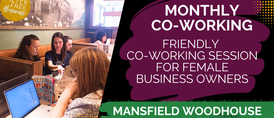 Women coworking at a friendly event for female entrepreneurs in Mansfield Woodhouse, promoting collaboration