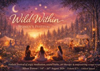Wild Within Women's Festival, holistic event with yoga, meditation, and art therapy in Silver Forest, 14-16 Aug 2026